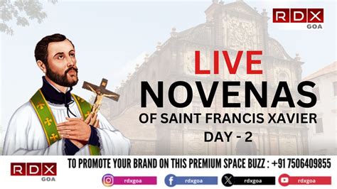 RDXGOA LIVE St Francis Xavier Novena Mass Day 2 26 NOV 2023