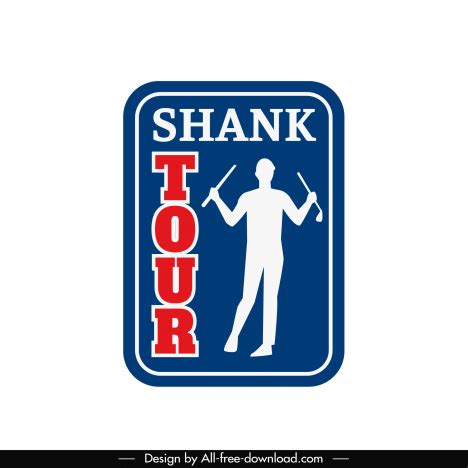 Pga tour logo edited template flat golfer vectors stock in format for ...