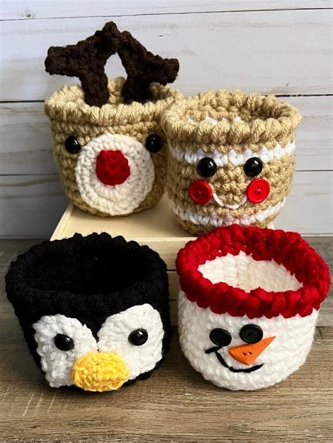 Christmas Crochet Cups Christmas Crochet Crochet Christmas Gifts