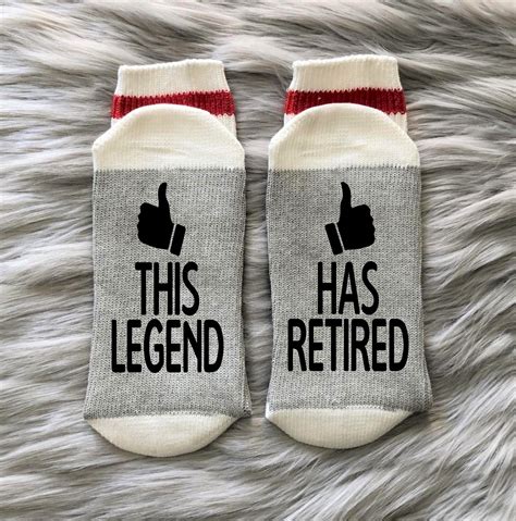 Retired Socks Retired Life Retired Af Retirement Etsy