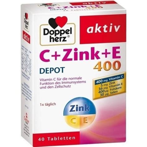 Deposito Doppelherz C Zinco E 40 Pz Doppelherz C Zink E DEPOT 40 Stk