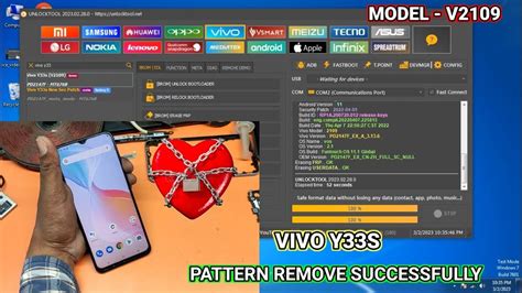 VIVO Y33S PATTERN FRP REMOVE UNLOCK TOOL HOW TO