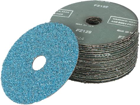 25 Pack 5 Inch Zirconia Resin Fiber Disc 60 80 120 Grit Sanding Grinding Discs Ebay