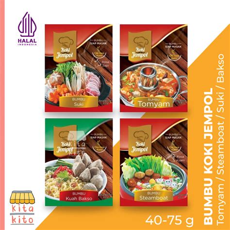 Jual Bumbu Instant Koki Jempol Steamboat Tomyam Suki Kuah Bakso