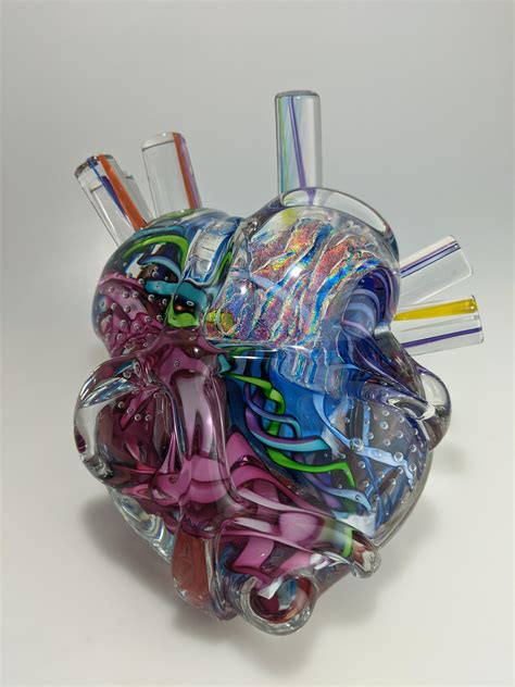 Heart of glass, solid glass sculpture : r/ArtisanGifts