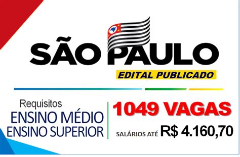 Concurso SES SP Editais publicados mais de 1000 vagas para níveis