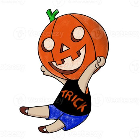 The jack o lantern character design for halloween concept 26849270 PNG