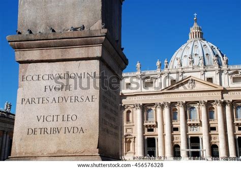 Obelisk St Peters Square Vatican Translation Stock Photo 456576328