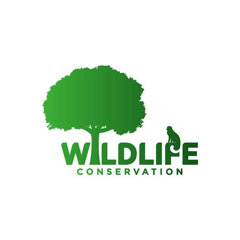 Wildlife Conservation Logo Vector Template Design. Vector Illustration ...