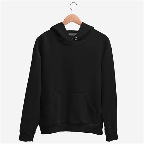 Men's Regular Fit Hooded Sweatshirt - Black – Wolfattire