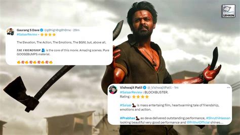 Salaar Twitter Review Fans Hail Prabhas Starrer Calls It Blockbuster