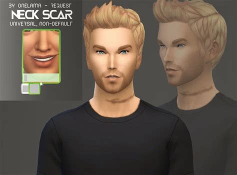 My Sims Blog Neck Scar By Onelama