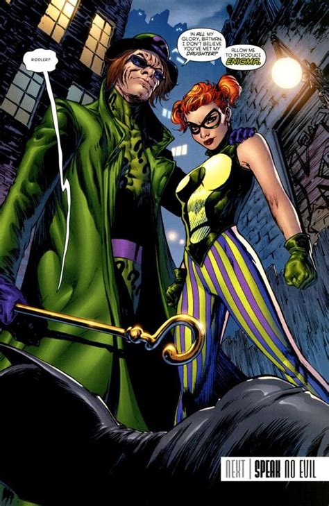 Riddlers Daughter Enigma Riddler Comic Villains Batman