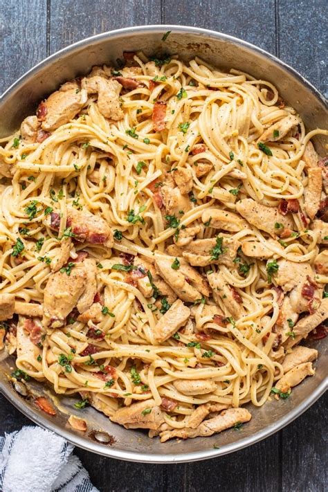 Creamy Chicken Carbonara Kitchen Swagger