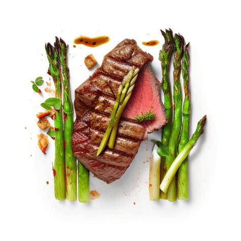 Premium Photo Grilled Beef Steaks Medium Rare With Spices On White