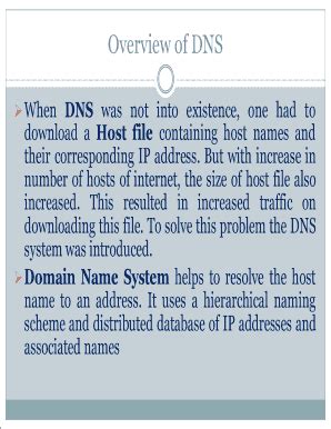 Fillable Online Overview Of DNS Fax Email Print PdfFiller