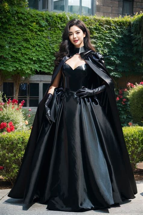 Langerie Dress Cloak Cape Satin Leather Pvc Latex ゴスロリファッション ラテックス