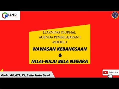 LEARNING JOURNAL AGENDA 1 WAWASAN KEBANGSAAN BELA NEGARA LATSAR CPNS