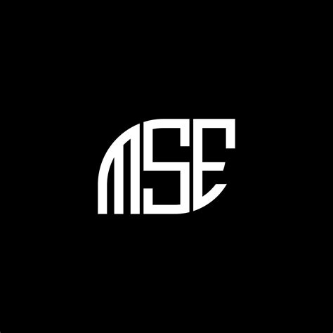 Mse Letter Logo Design On Black Background Mse Creative Initials