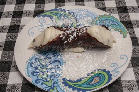 Delicious Italian Cannoli stock photo. Image of fresh - 244585478