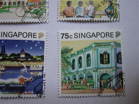 Singapore 1990 Definitivies Tourism Complete Low Values Stamps Cto