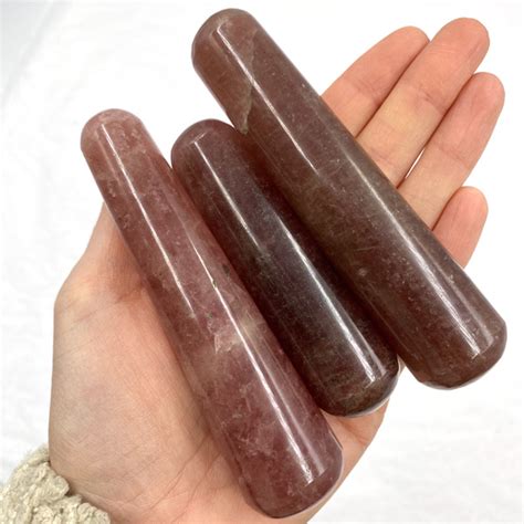 Dark Red Hematoid Quartz Long Teardrop Wands Wholesale Gemstone