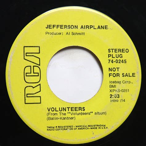 Jefferson Airplane We Can Be Together Volunteers Rock 45 Promo Ebay