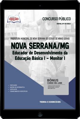 Apostila Prefeitura De Nova Serrana Mg Em Pdf Educador De