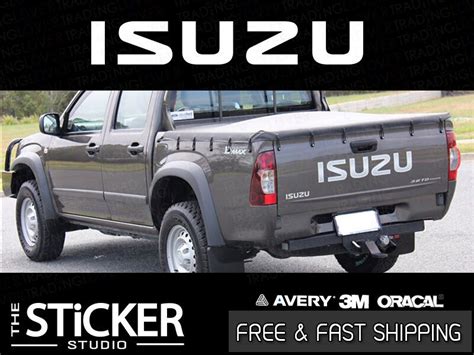 Isuzu Chrome Tailgate Decal Sticker X Mm With Premium Vinyl D