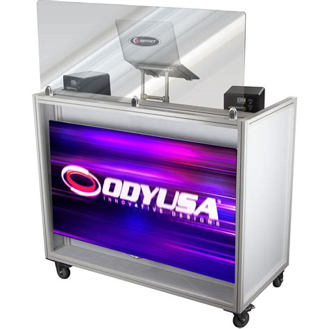 Odyssey Majestic Portable Dj Booth With Flat Screen Mdj W B H