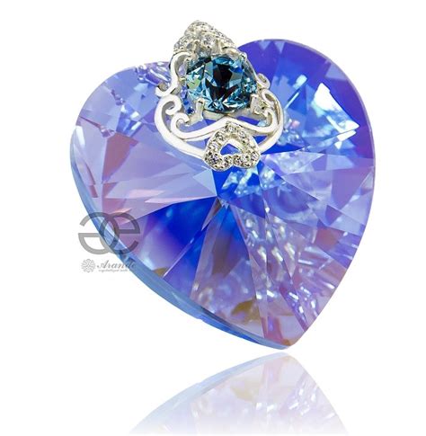 Kryształy Special Wisiorek Sapphire Heart Aure Srebro Arande sklep online