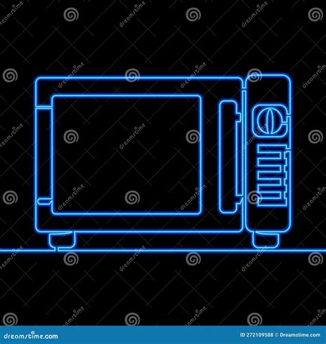 Continuous Line Drawing Stove Microwave Oven Electric Home Appliance