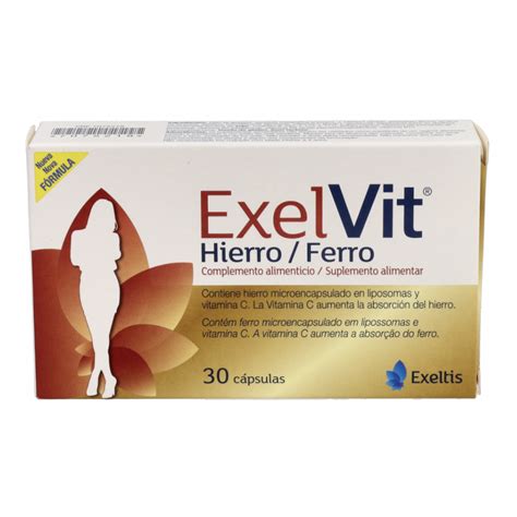 EXELVIT Hierro 30 Cápsulas tiendasdemaquillaje