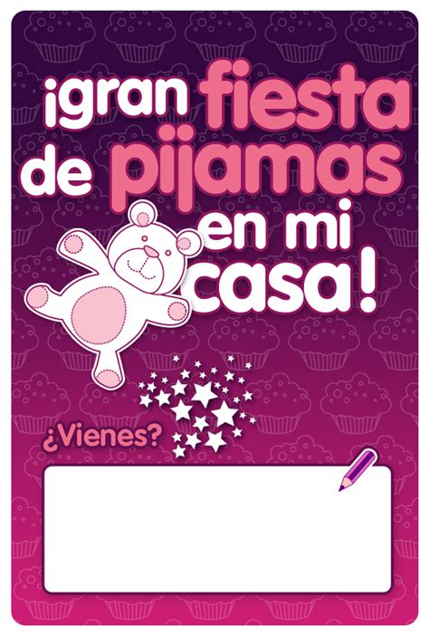 Invitaciones Para Pijamada Imagui