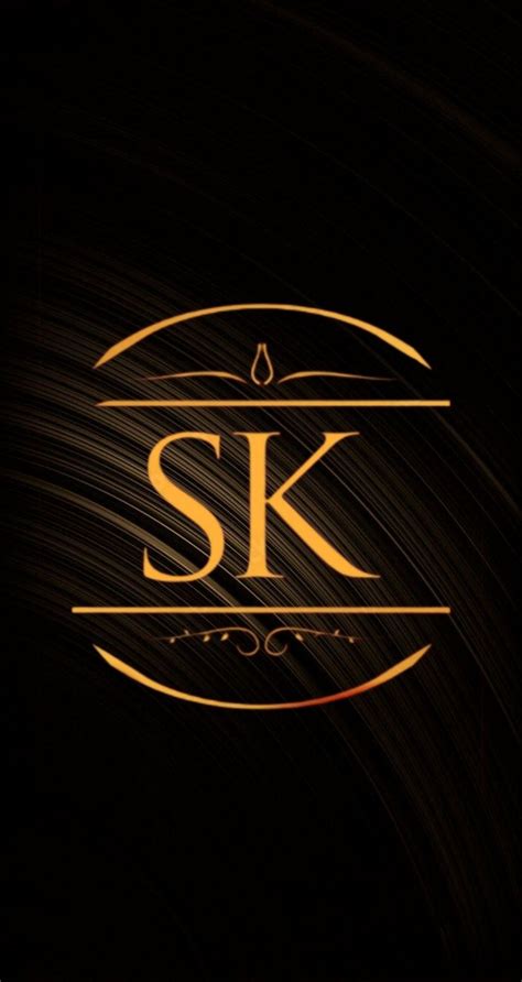 SK Logo on Black Background