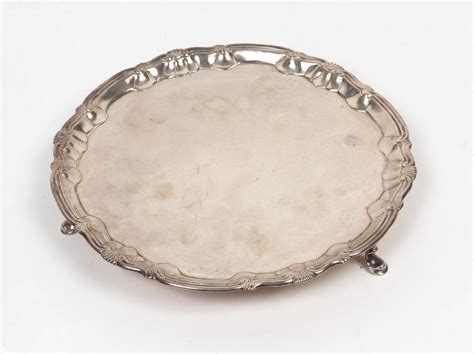 Bid Now A George Ii Sterling Silver Salver By William Peaston London