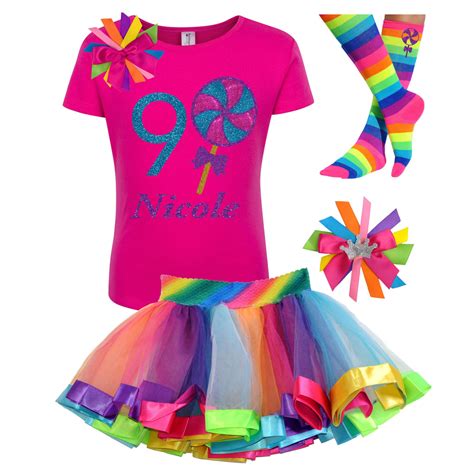 9th Birthday Girl Outfit Candy Swirl Lollipop Shirt 9 | Bubblegum Divas – Bubblegum Divas