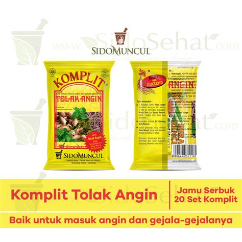 Jamu Komplit Tolak Angin Sidomuncul Lazada Indonesia