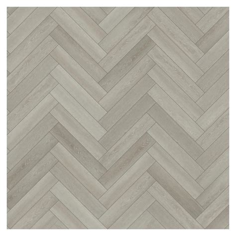 Oake And Gray Herringbone Frosted Oak Luxury Rigid Vinyl Flooring With