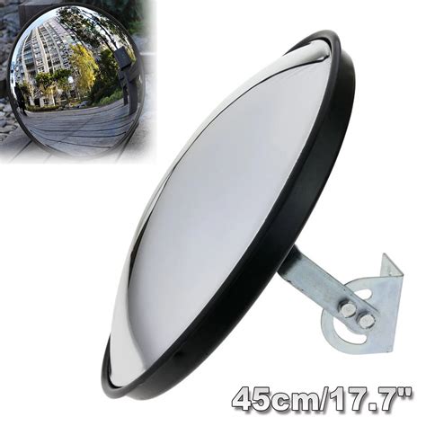 Smuxi 18 45cm Wide Angle Convex Curved Road Mirror Traffic Driveway