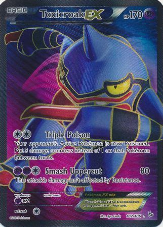 Toxicroak EX 102 106 Full Art Ultra Rare XY Flashfire Singles