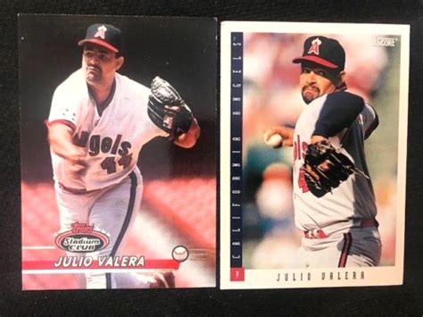 Mlb Julio Valera 1993 Topps Stadium Club And 1993 Score Baseball