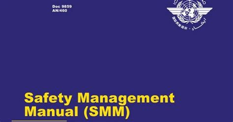 Doc 9859 ICAO SAFETY MANAGEMENT MANUAL Pdf Google Drive