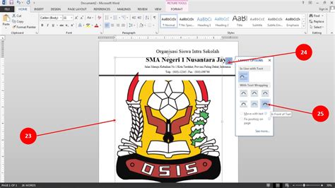 Cara Membuat Kop Surat Instansi Resmi Dengan Microsoft Word Andik My Id