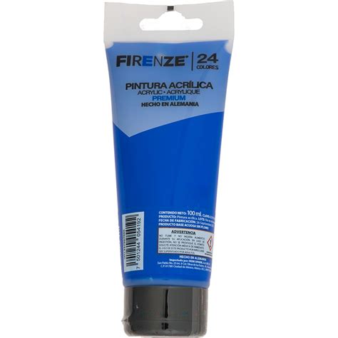 Pintura Acr Lica Firenze Ml Azul Primario Papeler A Lumen