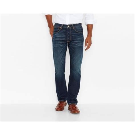 Jeans Levis Neuf Avec D Fauts Coupe Droite Bleu Fonc D Lav Homme