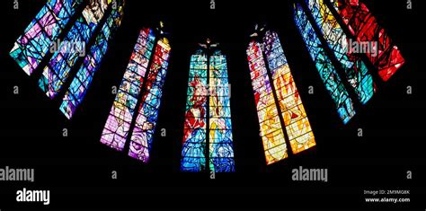 Stained glass windows, Metz Cathedral, Metz, Lorraine, France Stock Photo - Alamy