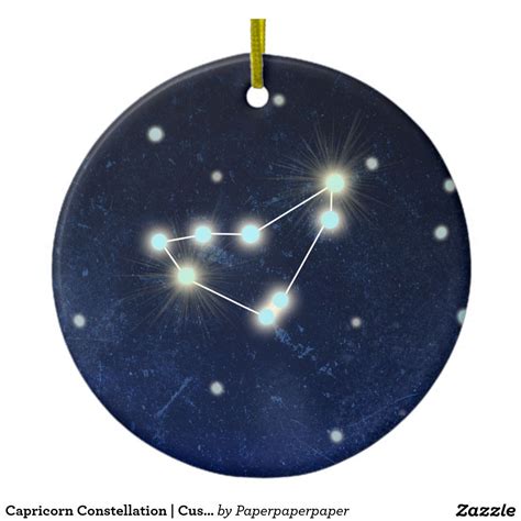 Capricorn Constellation Custom Name Ceramic Ornament Zazzle Capricorn Constellation