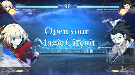 Melty Blood Type Lumina Powered Ciel Vs Red Arcueid And Mario Gallo