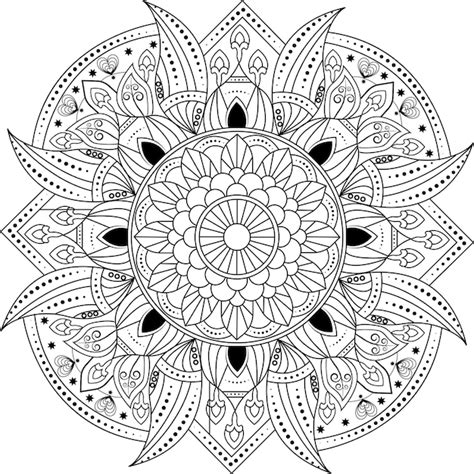 Mandalas De Flores Web Elementos Decorativos Antiguos Vector De